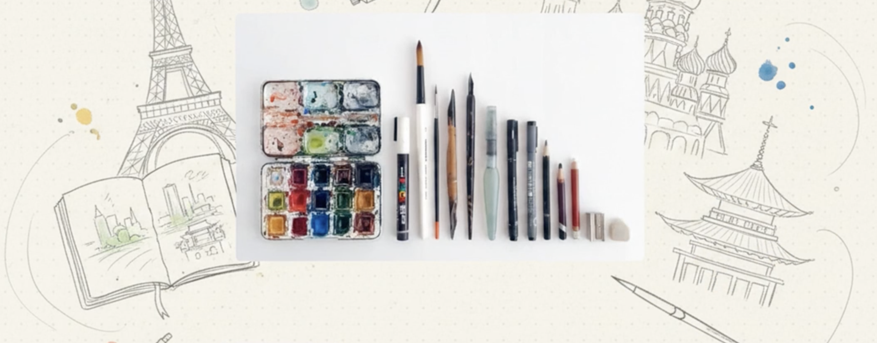 El kit perfecte de sketcher: com triar i portar els materials per a una sortida urbana
